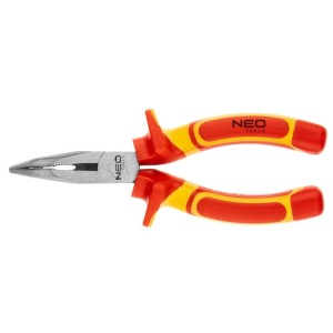 Szczypce wydłużone wygięte 160mm 1000V NEO 01-227