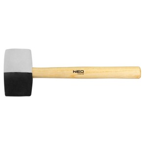 Młotek gumowy 63mm / 680g czarno biały NEO 25-068