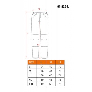 Spodnie robocze HD+ 81-225-L NEO
