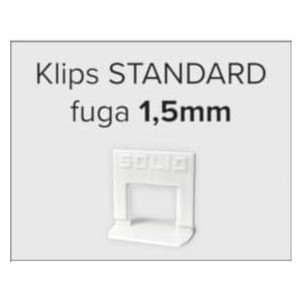 System poziomowania płytek-100 klips 1,5mm 6460 SOLID