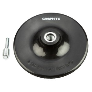 Tarcza elastyczna z rzepem 150mmxM14-trzpień 55H929 GRAPHITE