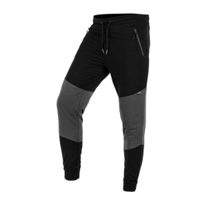 Spodnie dresowe COMFORT czarno-szare 81-282-L