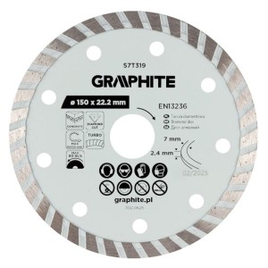 Tarcza diamentowa turbo 150x22,22 Graphite 57T319